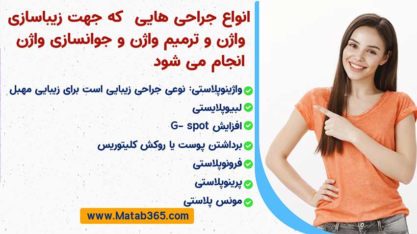 انواع جراحی های زیبایی واژن